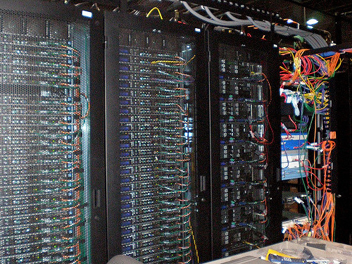data centre stock image