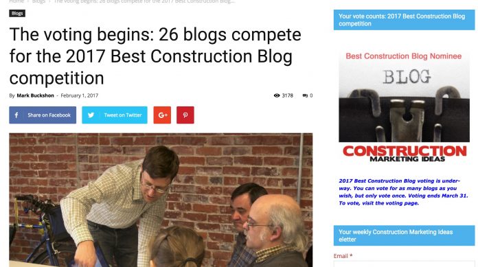 best construction blog