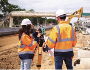 surveying stock image
